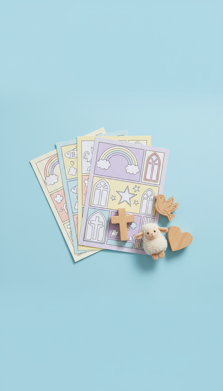 Pastel Plush Lamb Toy