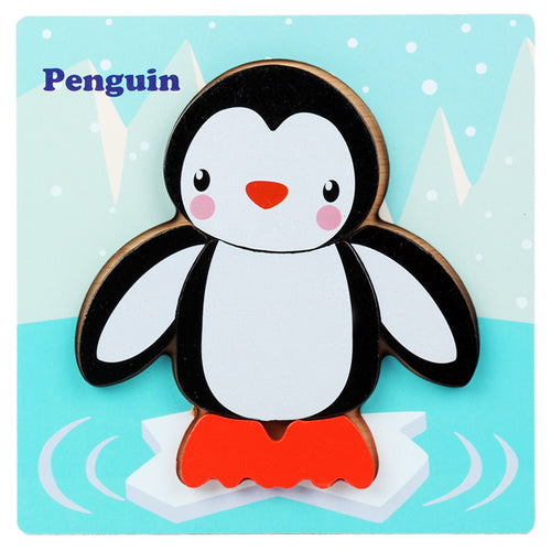 3D Wooden Puzzle Educational Toy for Kids (Wholesale)